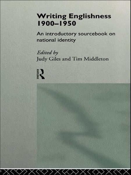 Produktbild: Writing Englishness: An Introductory Sourcebook