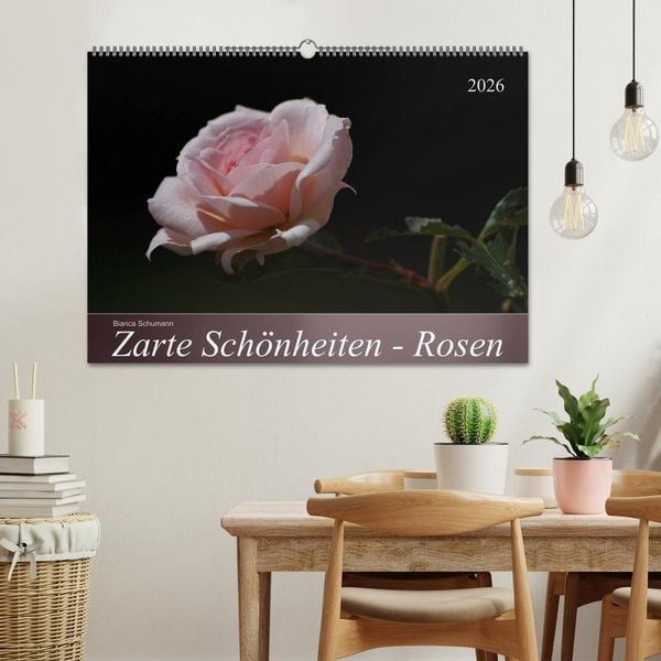 Produktbild: Zarte Sch&ouml;nheiten - Rosen (Wandkalender 2026 DIN A2 quer), CALVENDO Monatskalender