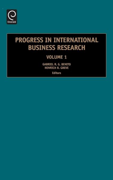 Produktbild: Progress in International Business Research