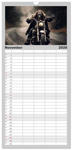 Produktbild: Familienplaner 2026 - Ride to Valhalla mit 5 Spalten (Wandkalender, 21 x 45 cm) CALVENDO