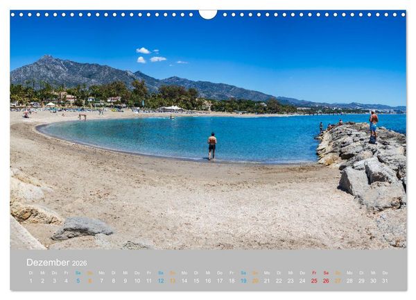 Produktbild: Marbella - andalusische Mittelmeerk&uuml;ste (Wandkalender 2026 DIN A3 quer), CALVENDO Monatskalender