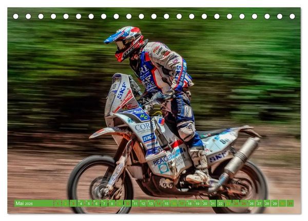 Produktbild: Motocross - mit vollem Risiko (Tischkalender 2026 DIN A5 quer), CALVENDO Monatskalender