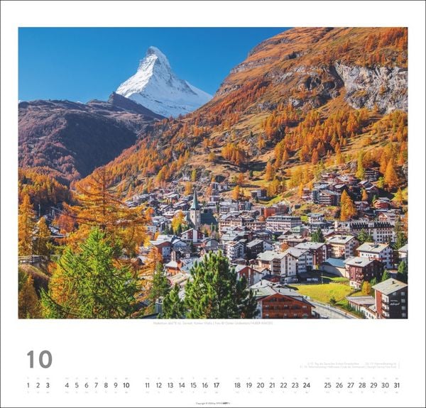 Produktbild: Schweiz Kalender 2027 - Sch&ouml;nste Landschaften und Ansichten