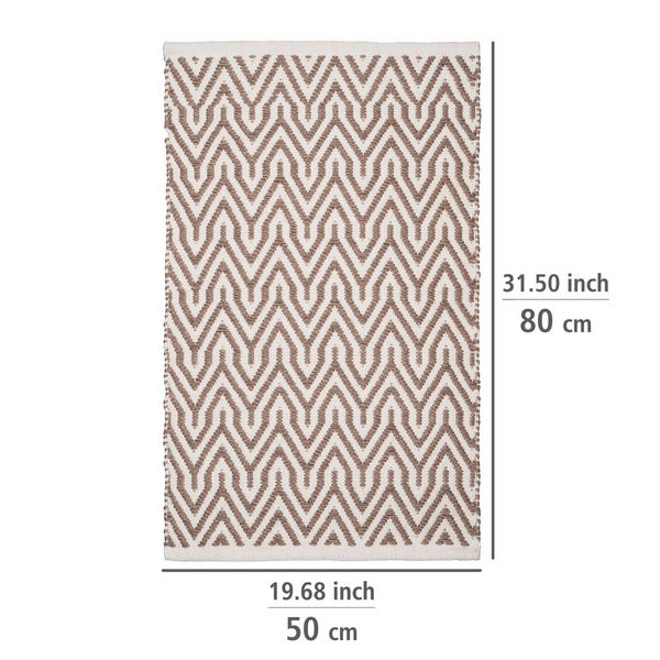 Produktbild: Badematte Mod. Altai, hergestellt aus recycelten PET-Flaschen (100 % Polyester)