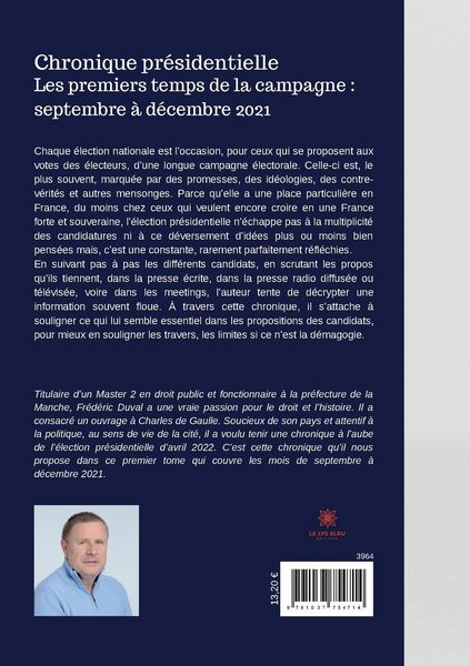 Produktbild: Fr&eacute;d&eacute;ric Duval: Chronique pr&eacute;sidentielle