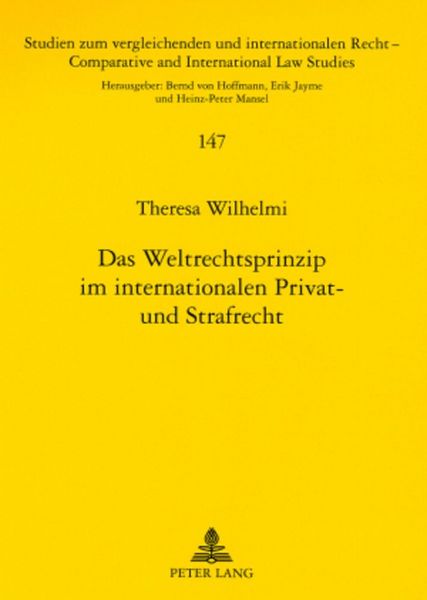 Produktbild: Das Weltrechtsprinzip im internationalen Privat- und Strafrecht