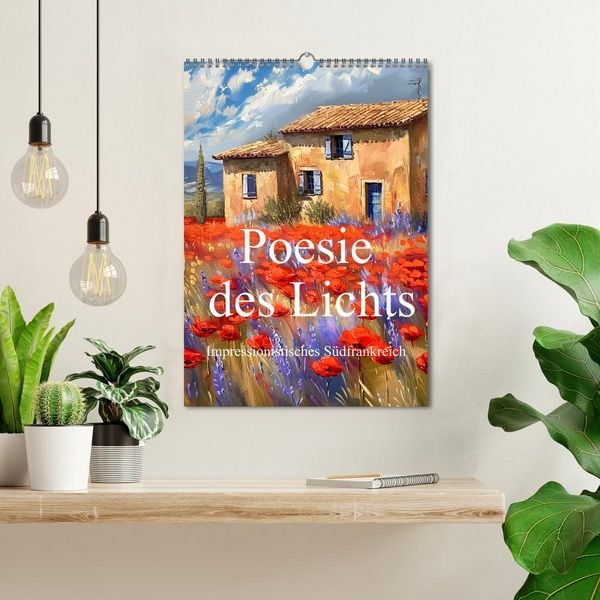 Produktbild: Poesie des Lichts - impressionistisches S&uuml;dfrankreich (Wandkalender 2026 DIN A3 hoch), CALVENDO Monatskalender