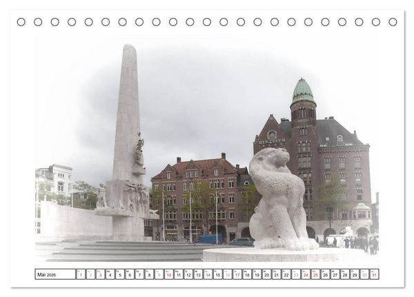 Produktbild: AMSTERDAM Erinnerungen (Tischkalender 2026 DIN A5 quer), CALVENDO Monatskalender