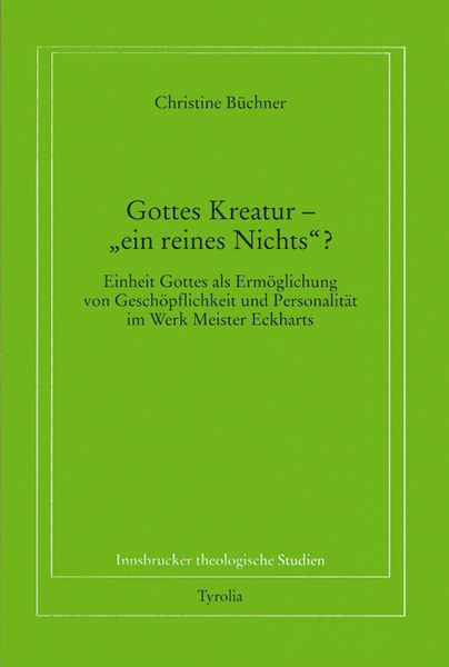 Produktbild: Gottes Kreatur - "ein reines Nichts"?
