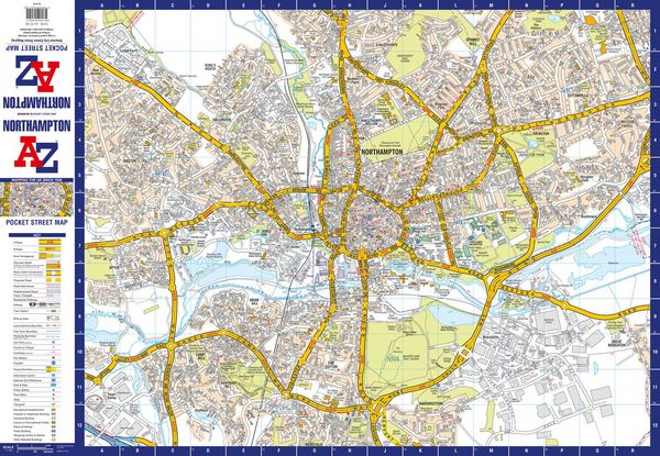 Produktbild: Northampton A-Z Pocket Street Map
