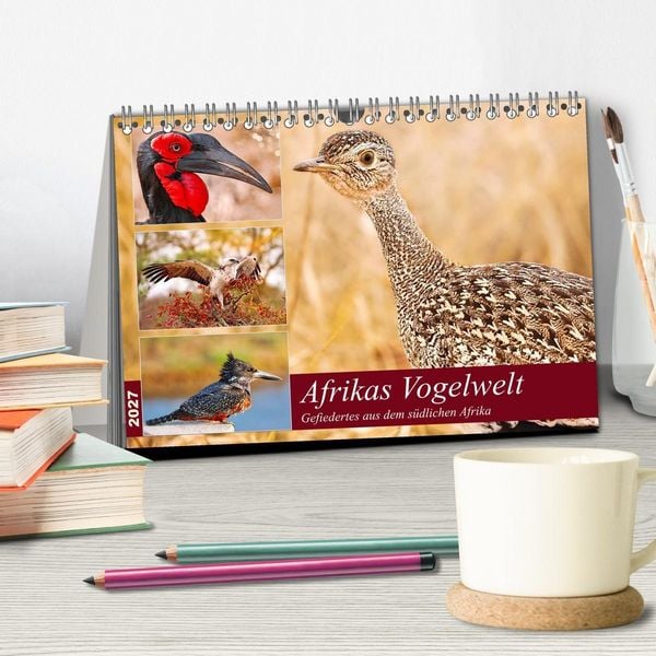 Produktbild: Afrikas Vogelwelt 2027 (Tischkalender 2027 DIN A5 quer), CALVENDO Monatskalender
