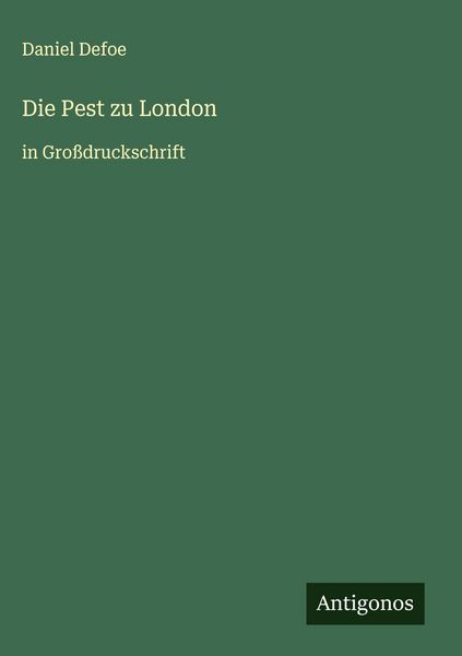 Produktbild: Die Pest zu London