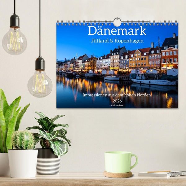 Produktbild: D&auml;nemark - J&uuml;tland & Kopenhagen, Impressionen aus dem hohen Norden (Wandkalender 2026 DIN A4 quer), CALVENDO Monatskalender
