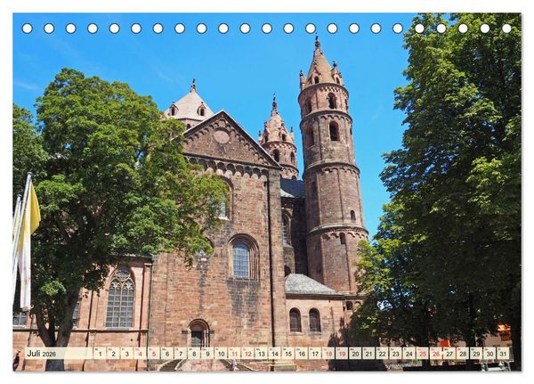 Produktbild: Worms-Nibelungenstadt am Rhein (Tischkalender 2026 DIN A5 quer), CALVENDO Monatskalender