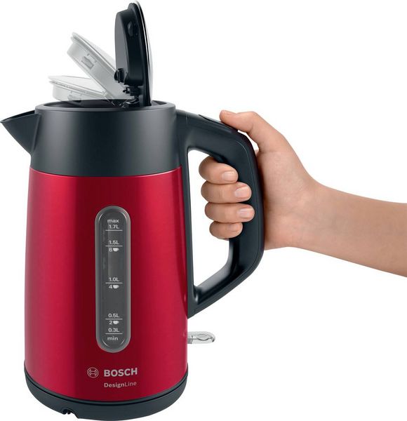 Produktbild: Bosch Haushalt TWK4P434 Wasserkocher Rot Fassungsverm&ouml;gen: 1.7 l