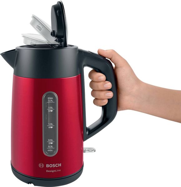 Produktbild: Bosch Haushalt TWK4P434 Wasserkocher Rot Fassungsverm&ouml;gen: 1.7l