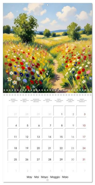 Produktbild: Paysages et jardins &ndash; Aquarelles impressionnistes (Calendrier mural carr&eacute; 2026 30x30 cm) Calendrier double avec une page pour vos prises de notes