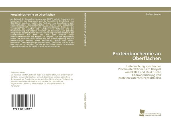 Produktbild: Proteinbiochemie an Oberfl&auml;chen