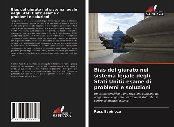 Produktbild: Bias del giurato nel sistema legale degli Stati Uniti: esame di problemi e soluzioni