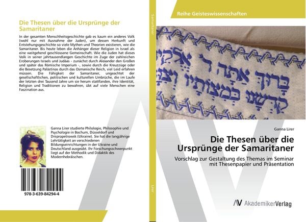 Produktbild: Die Thesen &uuml;ber die Urspr&uuml;nge der Samaritaner