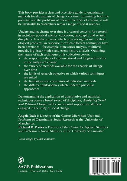 Produktbild: Analyzing Social and Political Change