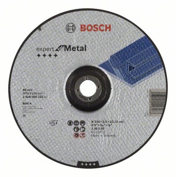 Produktbild: Bosch Accessories 2608600225 2608600225 Trennscheibe gekr&ouml;pft 230mm 1 St. Stahl