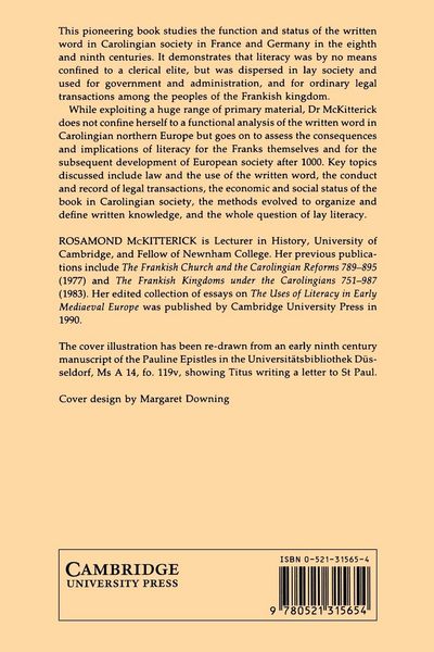 Produktbild: The Carolingians and the Written Word