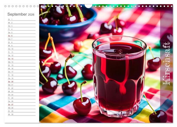 Produktbild: Kirschlust - K&ouml;stlichkeiten aus und mit Kirschen (Wandkalender 2026 DIN A3 quer), CALVENDO Monatskalender