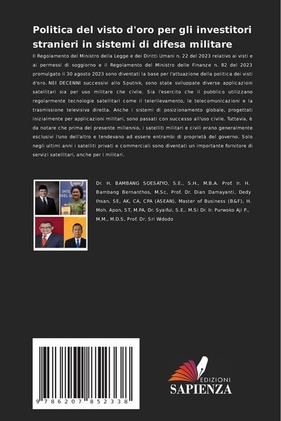 Produktbild: Politica del visto d'oro per gli investitori stranieri in sistemi di difesa militare