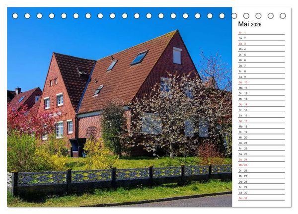 Produktbild: Langeoog - Sch&ouml;nste Insel Ostfrieslands (Tischkalender 2026 DIN A5 quer), CALVENDO Monatskalender