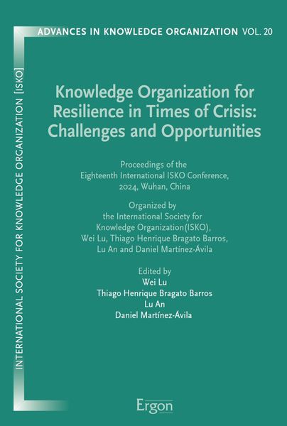 Produktbild: Knowledge Organization for Resilience in Times of Crisis: Challenges and Opportunities