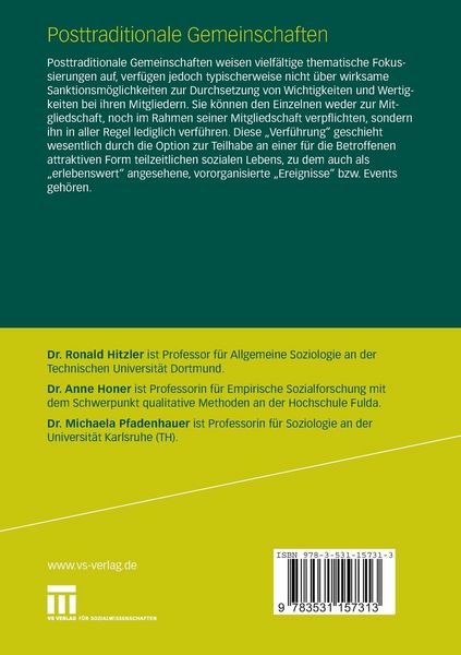 Produktbild: Posttraditionale Gemeinschaften