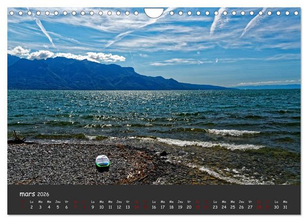 Produktbild: Au fil de l'eau... LAC LEMAN (Calendrier mural 2026 DIN A4 vertical), CALVENDO calendrier mensuel