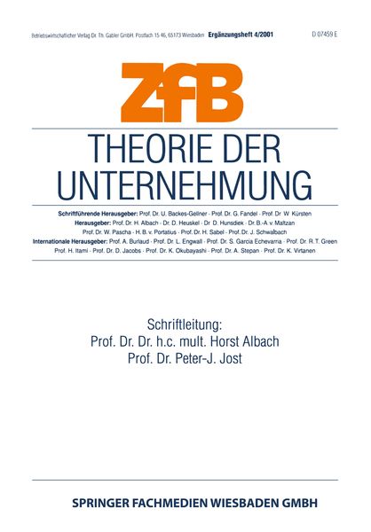 Produktbild: Theorie der Unternehmung