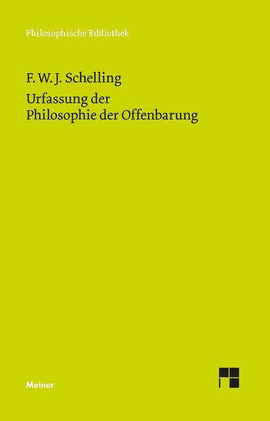 Produktbild: Urfassung der Philosophie der Offenbarung