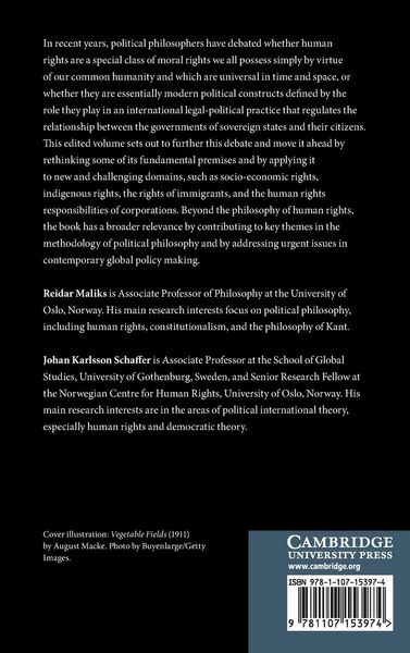 Produktbild: Moral and Political Conceptions of Human Rights