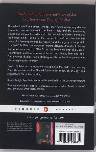 Produktbild: The Fall of the House of Usher and Other Writings