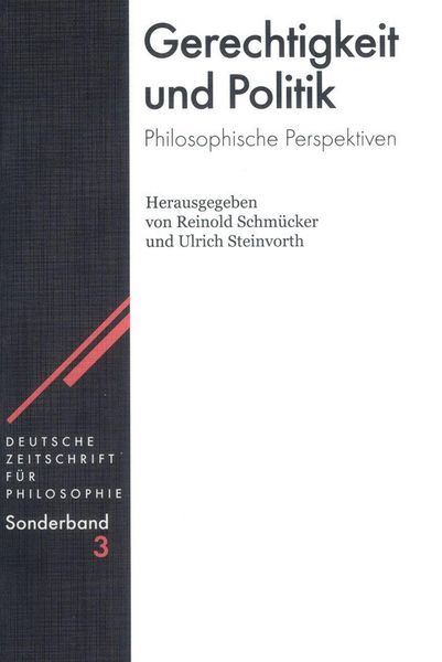 Produktbild: Gerechtigkeit und Politik