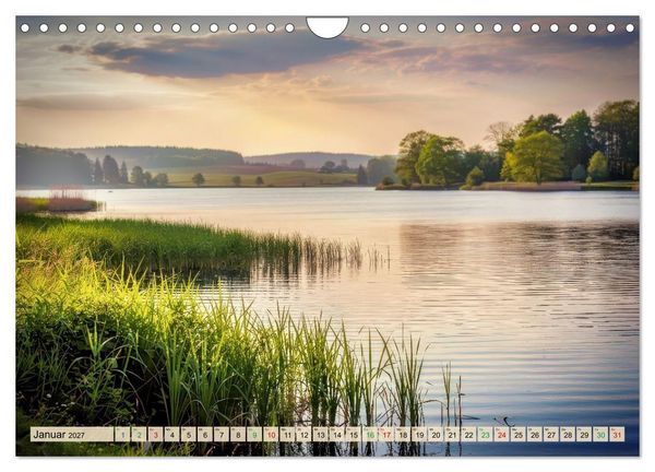 Produktbild: Mecklenburger - Seen (Wandkalender 2027 DIN A4 quer), CALVENDO Monatskalender
