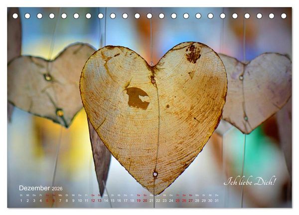 Produktbild: Emotionale Herzensdinge (Tischkalender 2026 DIN A5 quer), CALVENDO Monatskalender