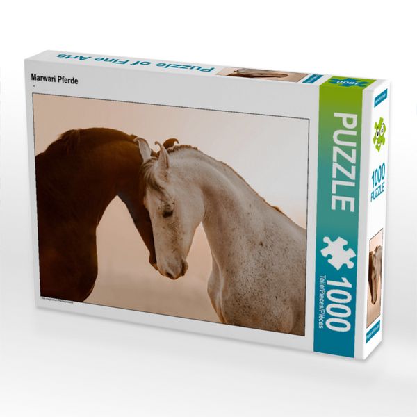 Produktbild: CALVENDO Puzzle Marwari Pferde | 1000 Teile Lege-Gr&ouml;&szlig;e 64x48cm Foto-Puzzle f&uuml;r gl&uuml;ckliche Stunden