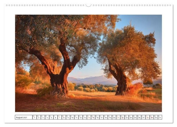 Produktbild: Die Magie der Olivenhaine (Wandkalender 2027 DIN A2 quer), CALVENDO Monatskalender