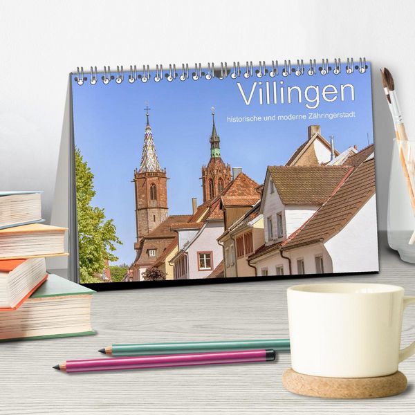 Produktbild: Villingen - historische und moderne Z&auml;hringerstadt (Tischkalender 2026 DIN A5 quer), CALVENDO Monatskalender