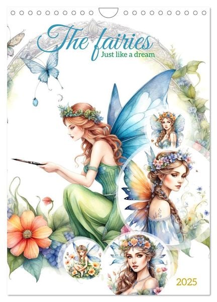 'The fairies (Wall Calendar 2025 DIN A4 portrait), CALVENDO 12 Month ...