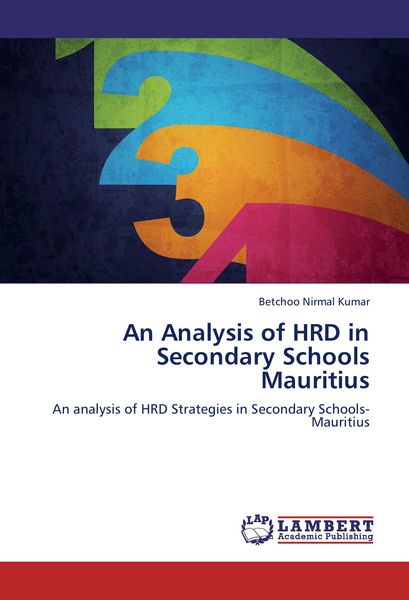 Produktbild: An Analysis of HRD in Secondary Schools Mauritius