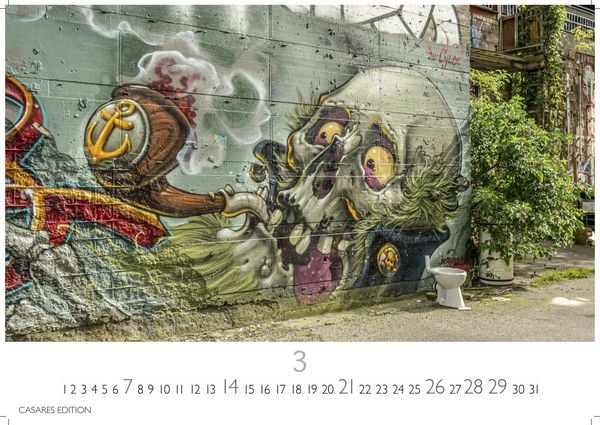 Produktbild: Berlin Street Art Kalender 2027 &ndash; Wandkalender | Fotokalender Deutschland 35x50cm Gro&szlig;format &ndash; Vielfalt und Kreativit&auml;t der urbanen Kunst