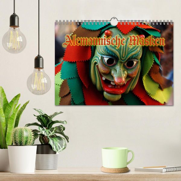 Produktbild: Alemannische Masken (Wandkalender 2026 DIN A4 quer), CALVENDO Monatskalender
