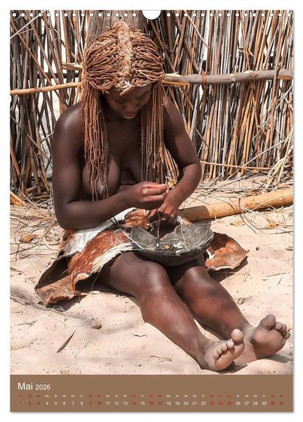 Produktbild: Beim Mbunza Volk - Namibia (Wandkalender 2026 DIN A3 hoch), CALVENDO Monatskalender