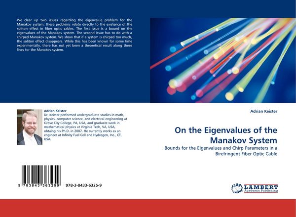 Produktbild: On the Eigenvalues of the Manakov System