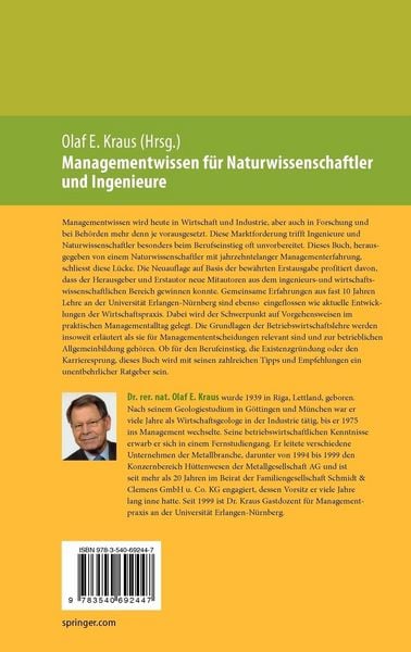 Produktbild: Managementwissen f&uuml;r Naturwissenschaftler und Ingenieure